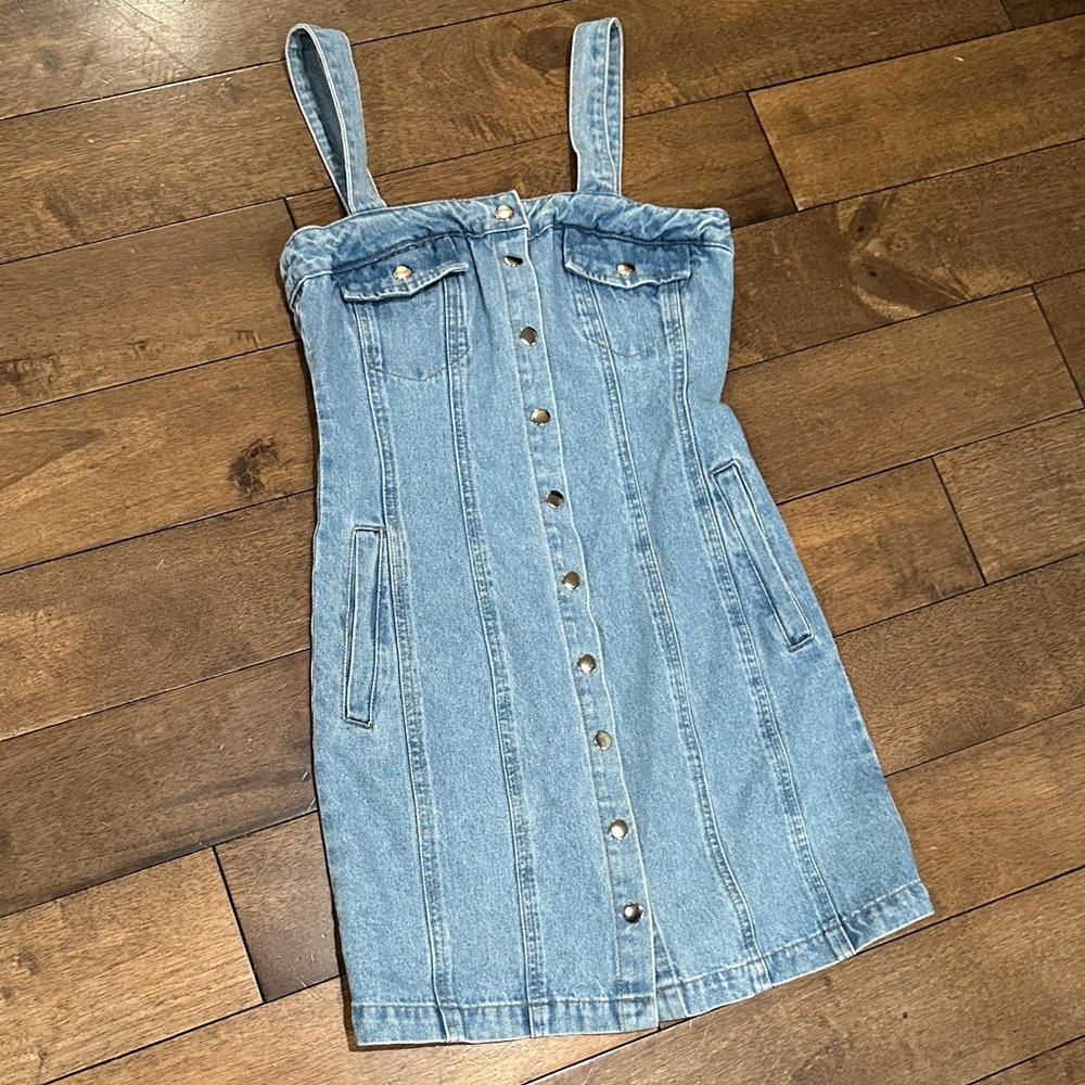 BDG Light Blue Denim Dress